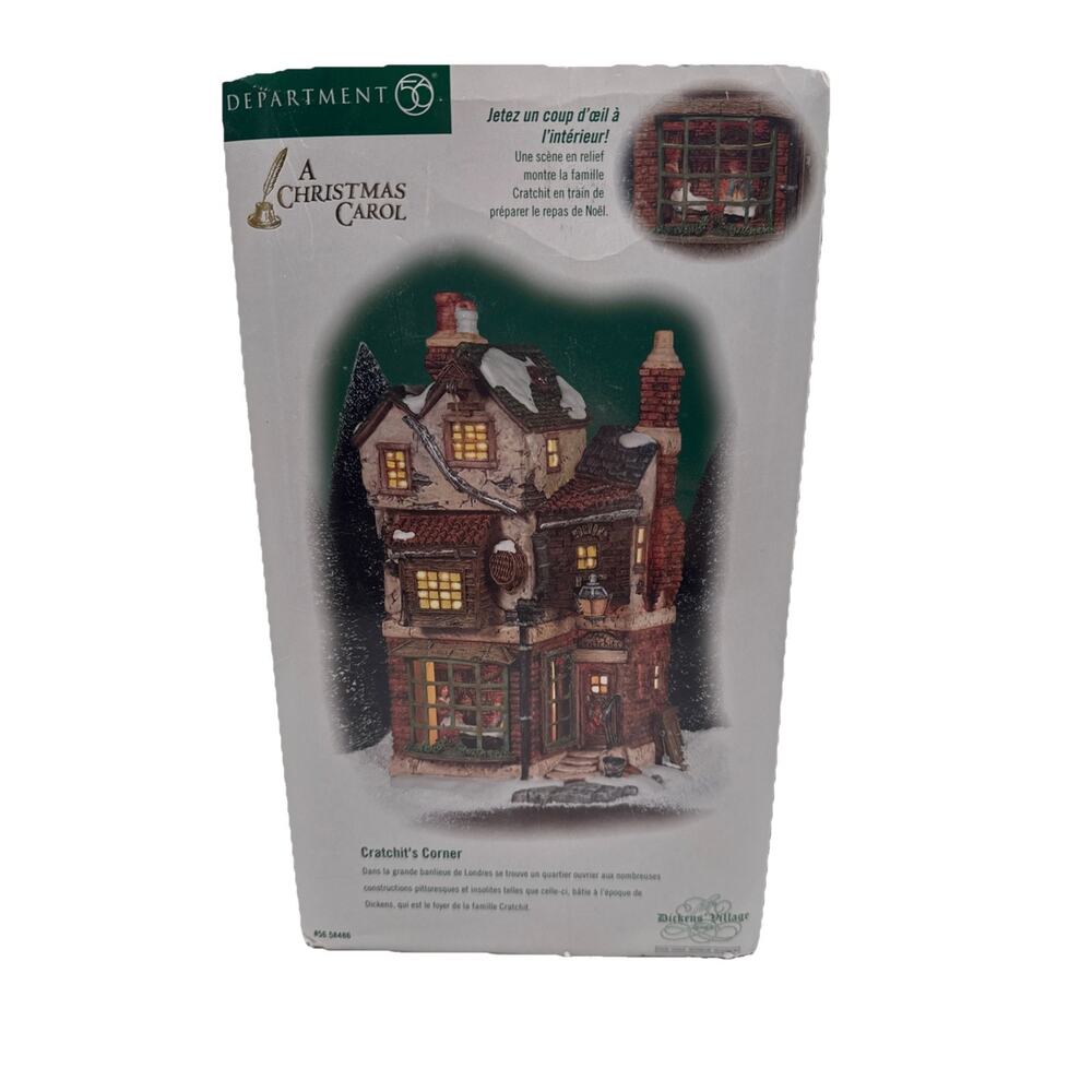 Dept 56 Dickens Village 2001 Cratchit's Corner 58486, A Christmas Carol, Retired - Picture 11 of 11